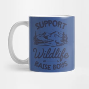 support wildlife raise boys 2 Mug